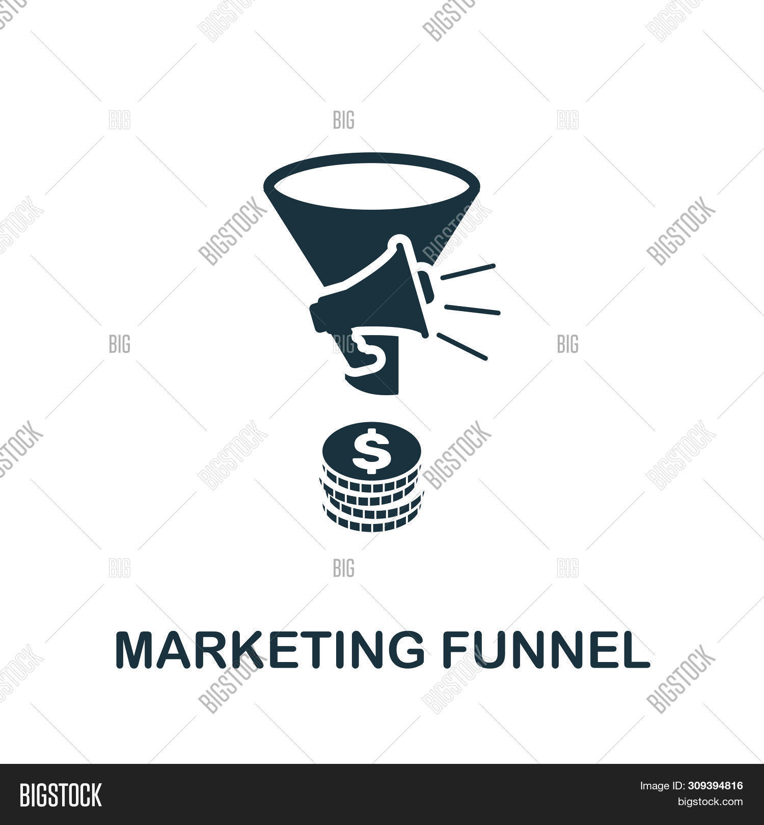 Marketing Funnel Icon Image & Photo (Free Trial) Bigstock