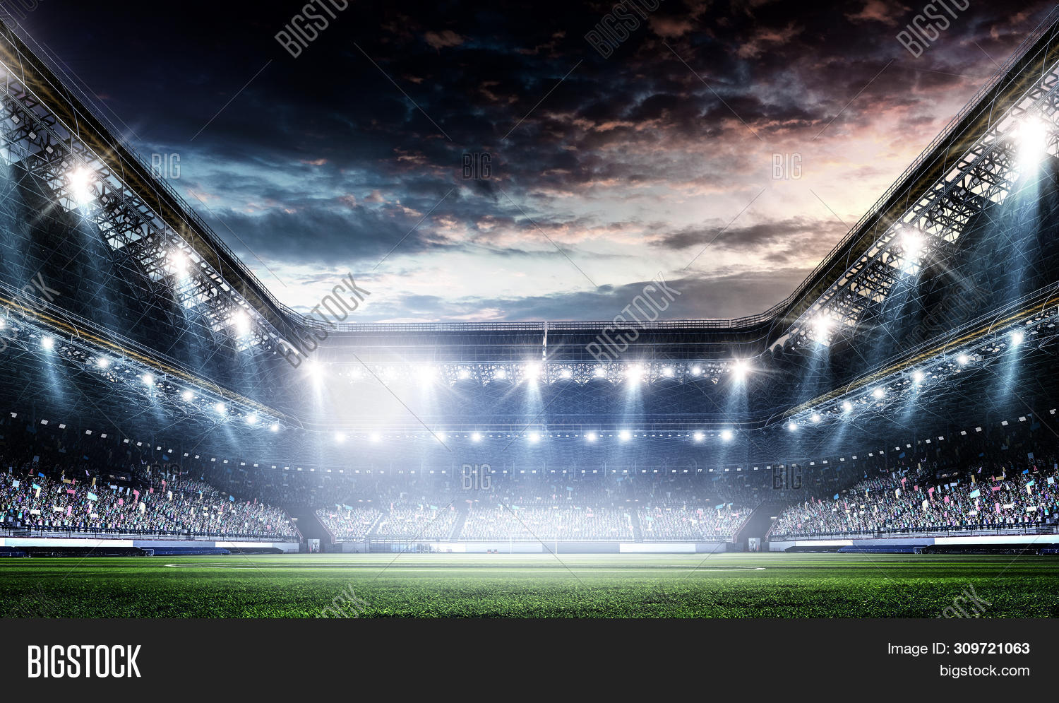 Full Night Football Image & Photo (Free Trial) Bigstock
