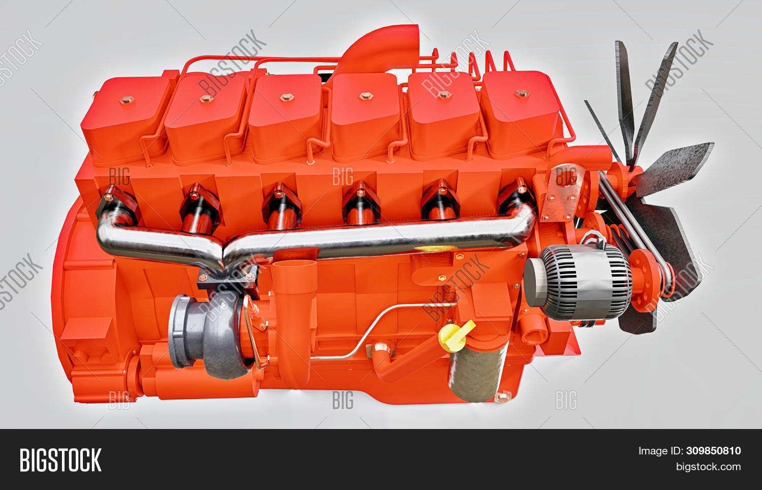 Big Diesel Engine Image & Photo (Free Trial) Bigstock