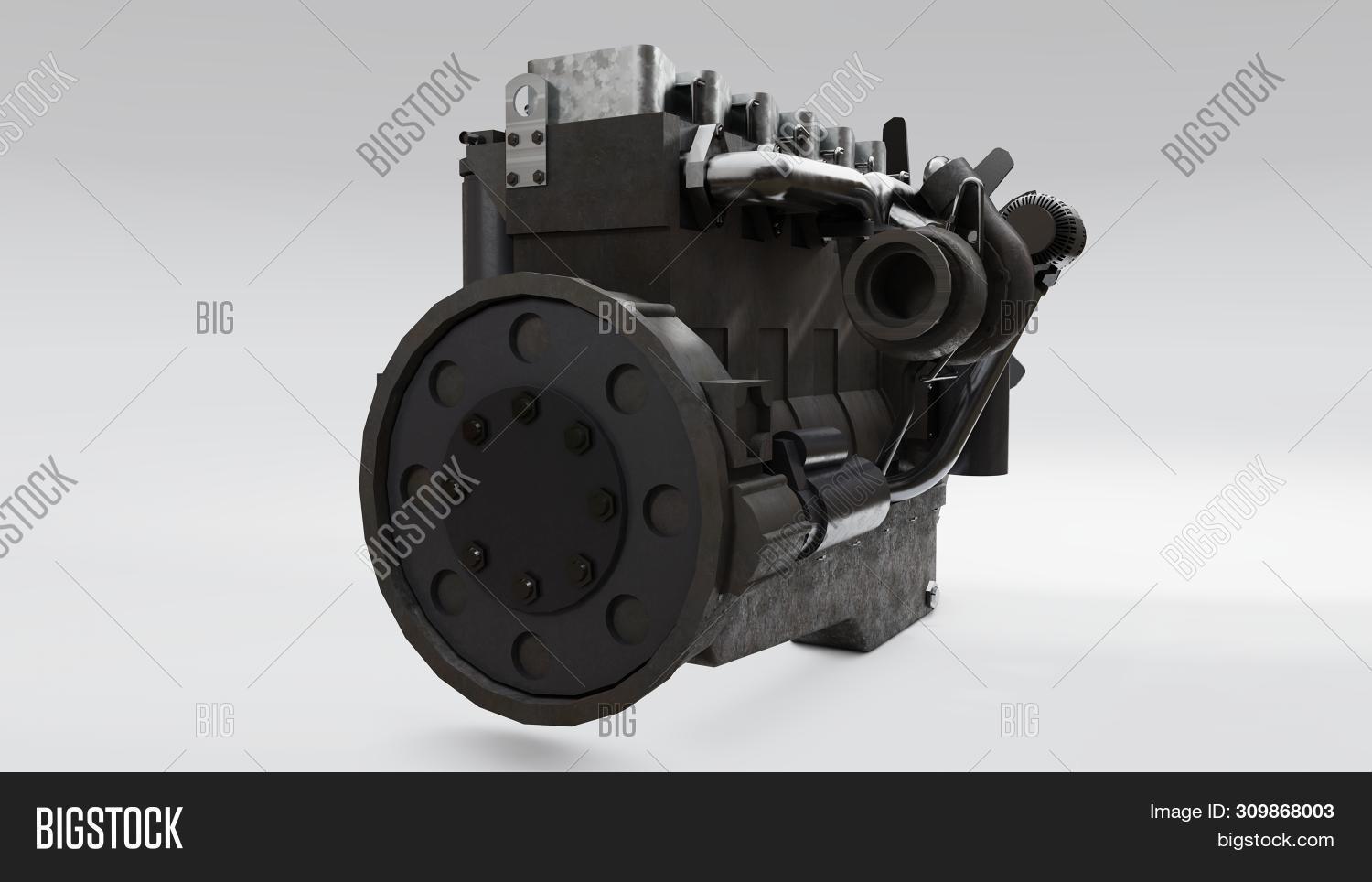 Big Diesel Engine Image & Photo (Free Trial) | Bigstock