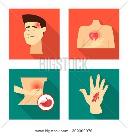 Isolated Object Of Damage And Wound Icon. Set Of Damage And Rendering Stock Symbol For Web.