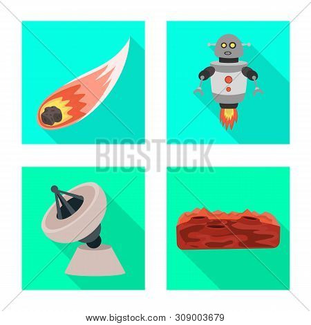 Vector Illustration Of Science And Cosmic Icon. Set Of Science And Technology Vector Icon For Stock.
