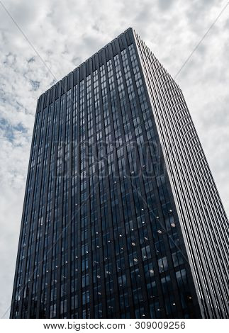 Montreal, Canada - June 17, 2018: The Banque Canadienne Nationale Office Tower Has 32 Floors And Was