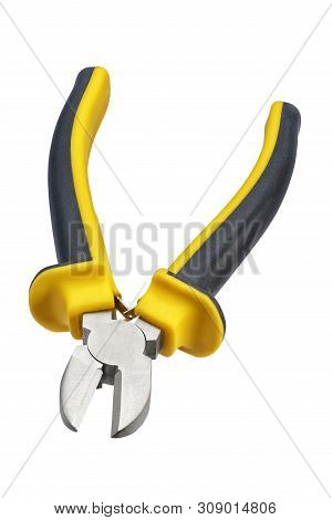 Wire Cutter, Diagonal Cutting Pliers, Side Cutters Isolated On White Background