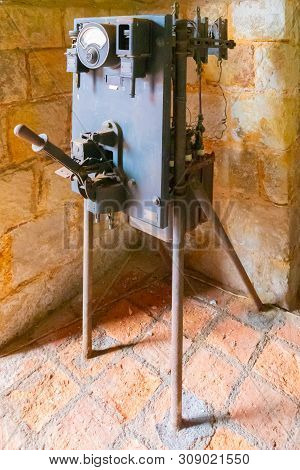 Nemocon June 26  Old Transformer Exposed In The Salt Mine Of Nemocon Village Used In The 60s. Shoot 