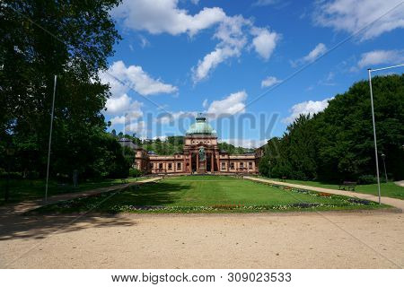 The Kaiser Wilhelm Bath With The Imperial Monument, A Historic Building And Dome Construction In The
