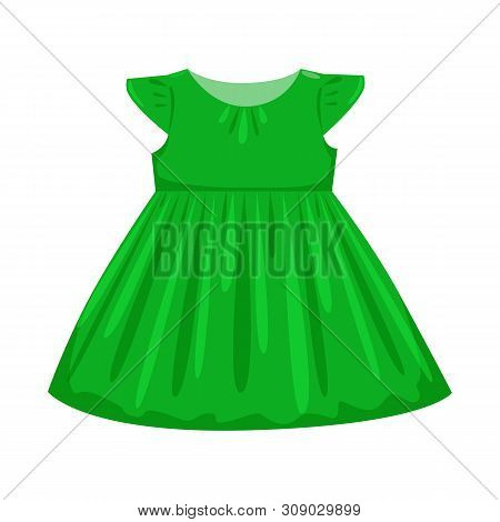 Isolated Object Of Dress And Girl Icon. Collection Of Dress And Princess Vector Icon For Stock.