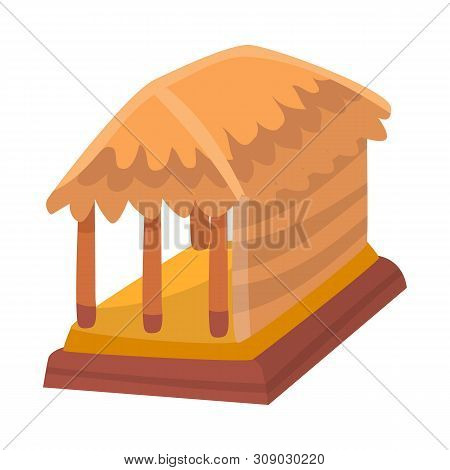 Vector Illustration Of Hut And House Logo. Collection Of Hut And Gazebo Stock Vector Illustration.