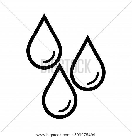 Water Drop Icon Isolated On White Background. Water Drop Icon Simple Sign. Water Drop Icon Trendy An