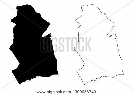 Mandoul Region (regions Of Chad, Republic Of Chad) Map Vector Illustration, Scribble Sketch Mandoul 