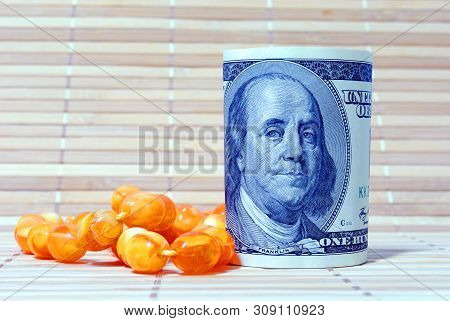 Close Up Currency Of The United States Of America