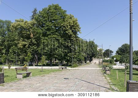 Pirot, Serbia - June 15, 2019: Typical Street And Building In Town Of Pirot, Southern And Eastern Se