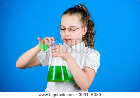Education And Knowledge. Child Study Bilogy Lesson. Back To School. Science Research In Lab. Small S