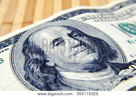 Close Up Currency Of The United States Of America