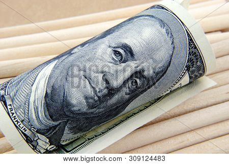 Close Up Currency Of The United States Of America