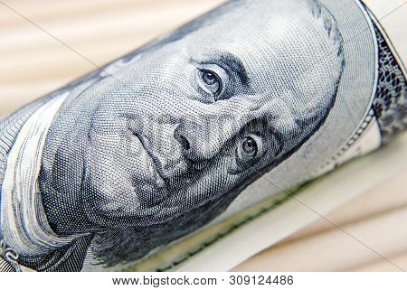 Close Up Currency Of The United States Of America