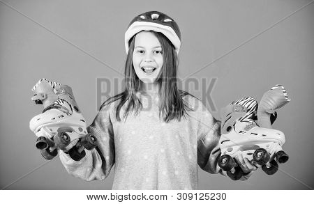 Freestyle. Freestyle Roller Skating. Sport Success. Race Workout Of Teen Girl. Roller Skating Activi