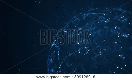 Big Data Network And Iot Concept.