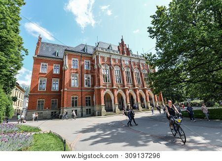 Krakow, Poland - May 20, 2019: The Collegium Maius, Jagiellonian University Museum In Krakow, Poland