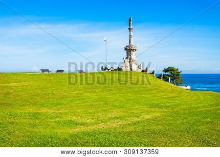 Monument To The Marquis De Comillas In Comillas, Cantabria Region Of Spain