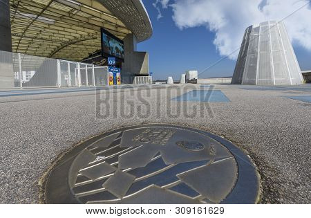 Porto, Portugal - April 2018: View On  Estadio Do Dragao Stadium