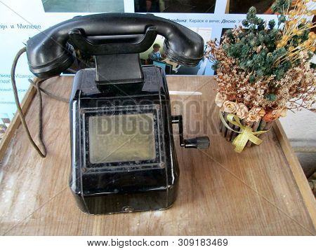 Idvor, Serbia - May 02, 2019: Old Telephone In Museum Of Mihajlo Pupin, Idvor
