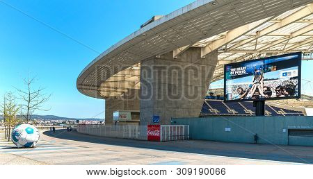 Porto, Portugal - April 2018: View On Estadio Do Dragao Arena