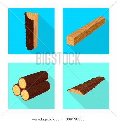 Vector Illustration Of Material And Nature Icon. Set Of Material And Raw Stock Vector Illustration.