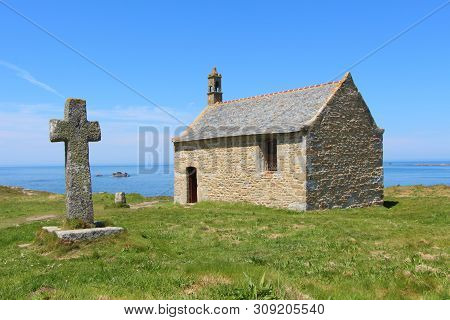 Outdoor Of Saint Samson Chapel Near The Coast In Landunvez