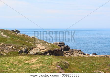 Coast Of Landunvez In Brittany During Summer