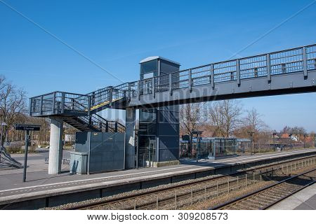 Glumso Denmark - April 8. 2019:glumsoe Train Station