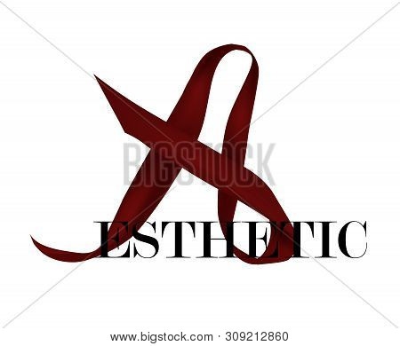 Aestetic Slogan With A Ribbon Illustration.  Perfect For Home Decor Such As Posters, Wall Art, Tote 