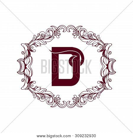 Letter D Emblem Design - Stock Vector Logo Template. Business Card Templates.