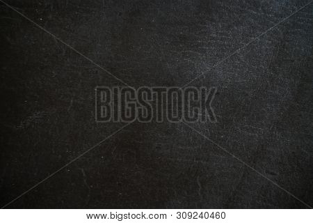Genuine Black Cowhide Leather Background