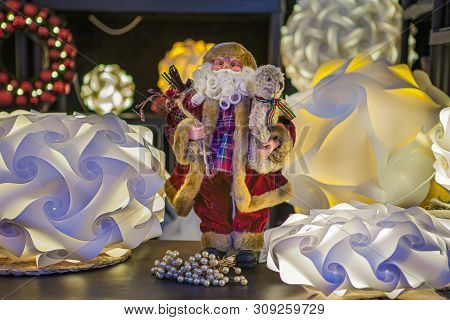 Festive Santa Claus, On The Eve Of A Merry New Year.
