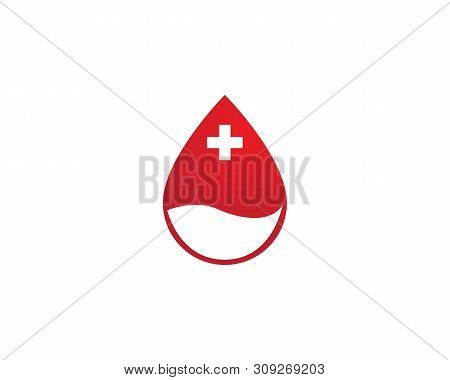 Blood Logo Icon Vector Template