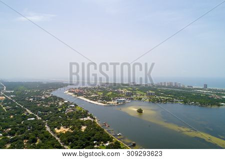Aerial View Of Perdido Key, Florida And Ono Island, Alabama Beaches