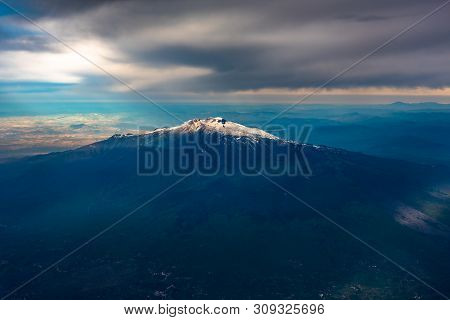 The Mount Etna Volcano, Sicily Island, Italy