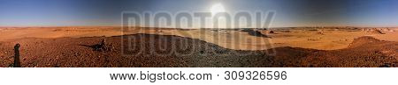 360 Dergees Panoramic Aerial View To Djiara, Ahoita, Daleyala And Boukkou Lakes Group Of Ounianga Se