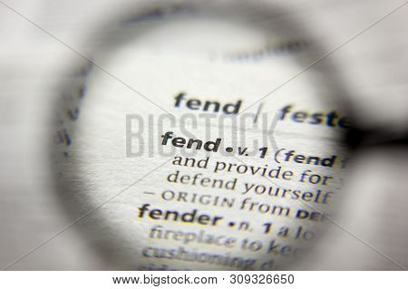 The Word Or Phrase Fend In A Dictionary