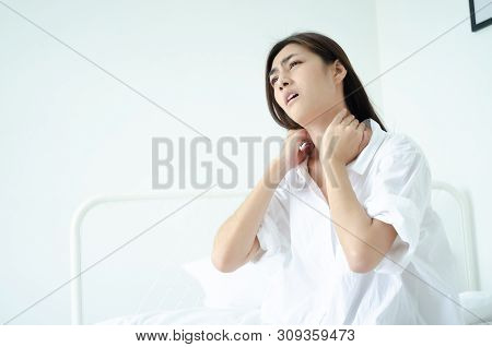 Sick Woman With Pain.