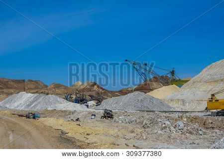 Rotary Excavator In Kaolin Quarry