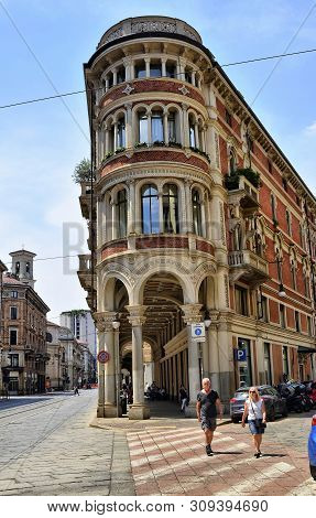Turin,italy. In The Historic Center, Via Pietro Micca