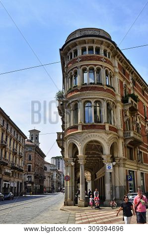 Turin,italy. In The Historic Center, Via Pietro Micca