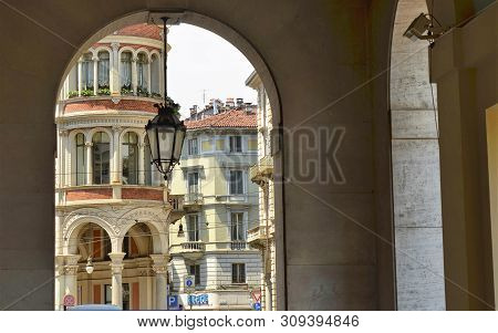 Turin,italy. In The Historic Center, Via Pietro Micca