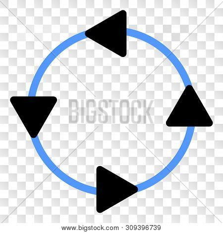 Ccw Circulation Arrows Eps Vector Icon. Illustration Contains Flat Ccw Circulation Arrows Iconic Sym