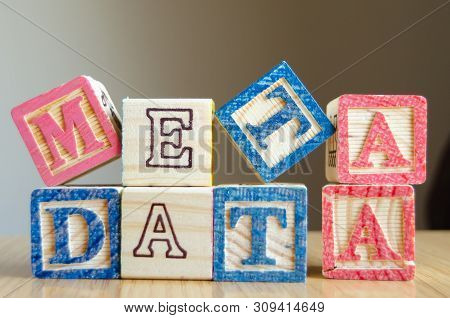 Educational Toy Cubes With Letters Organised To Display Word Metadata - Keywording And Search Engine