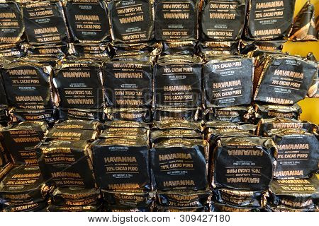 Buenos Aires/argentina-5/24/19: Havanna Alfajores Are Soft, Delicate Cookies From South America Are 
