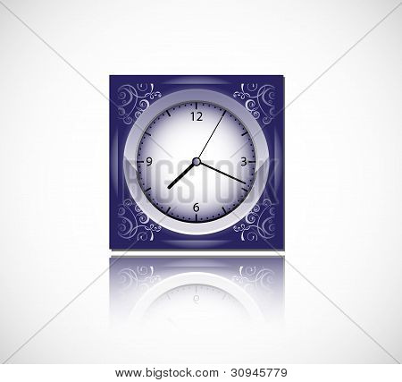 블루 벡터 시계