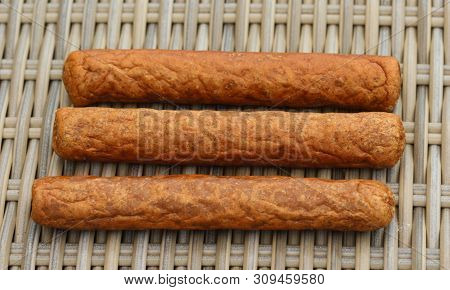 Frikandel, A Traditional Dutch Snack, A Sort Of Minced Meat Hot Dog